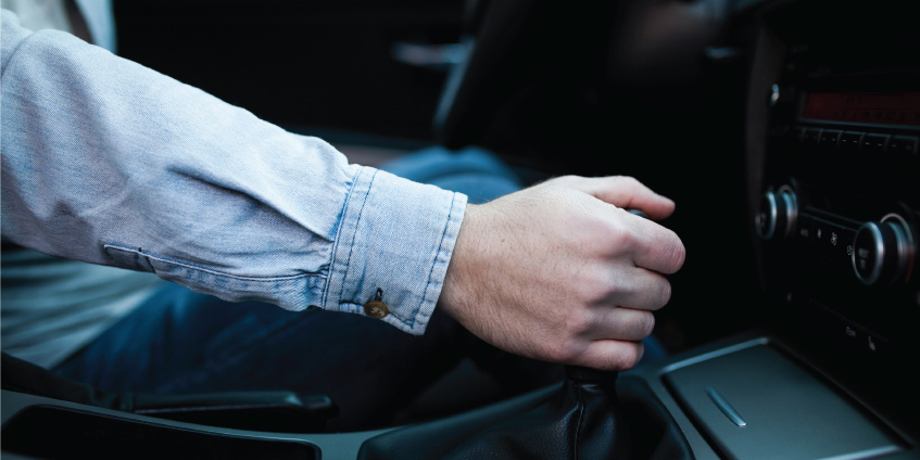 Palanca de cambios de un auto automático